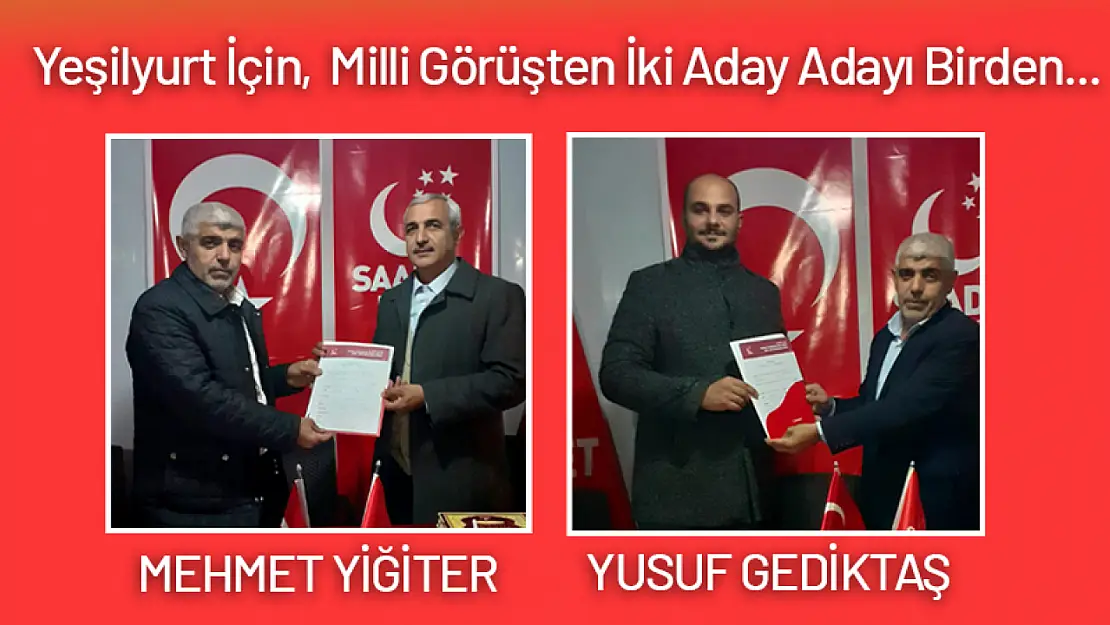 Yeşilyurt için, Milli Görüşten iki Aday Adayı Birden...