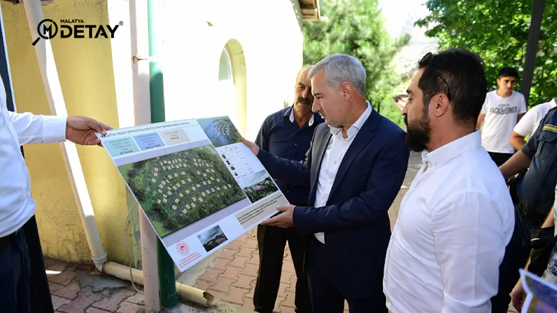 Yeşilyurt'ta Köy evlerinin yer tespiti yapıldı...