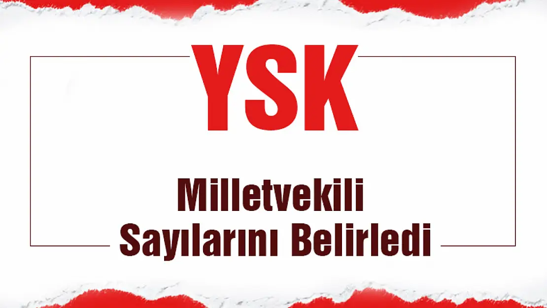 YSK illerin milletvekili sayılarını belirledi