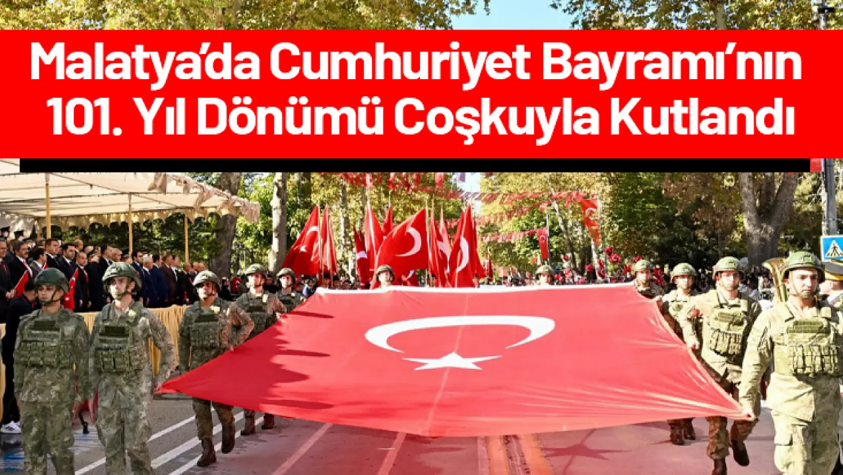 Cumhuriyet Bayramı'nın 101. Yıl Dönümü Coşkuyla Kutlandı