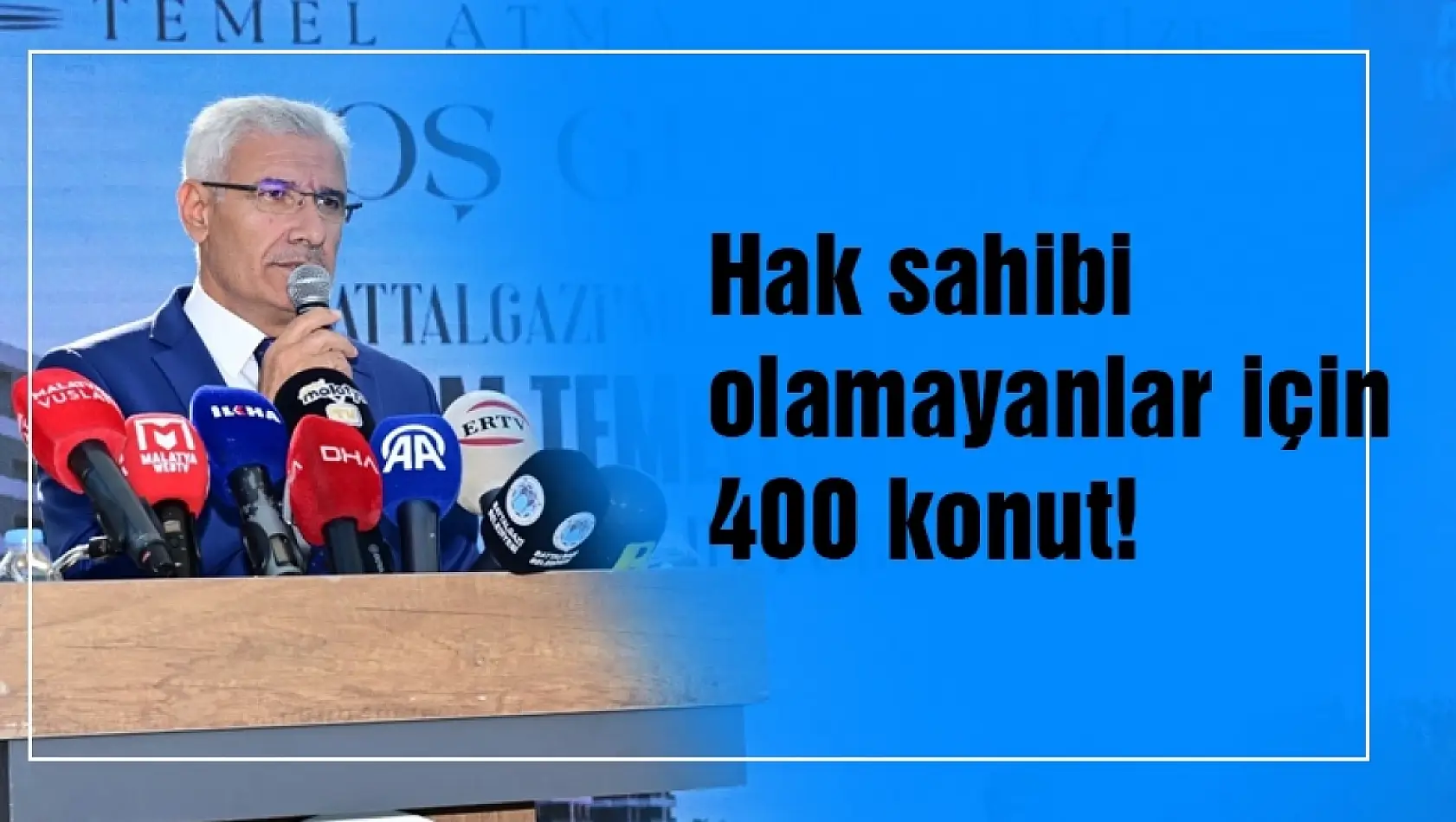 Hak sahibi olamayanlar için 400 konut...