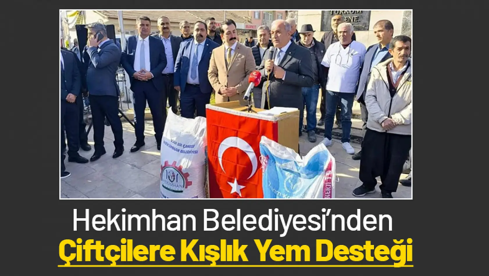 Hekimhan Belediyesi'nden Çiftçilere Kışlık Yem Desteği