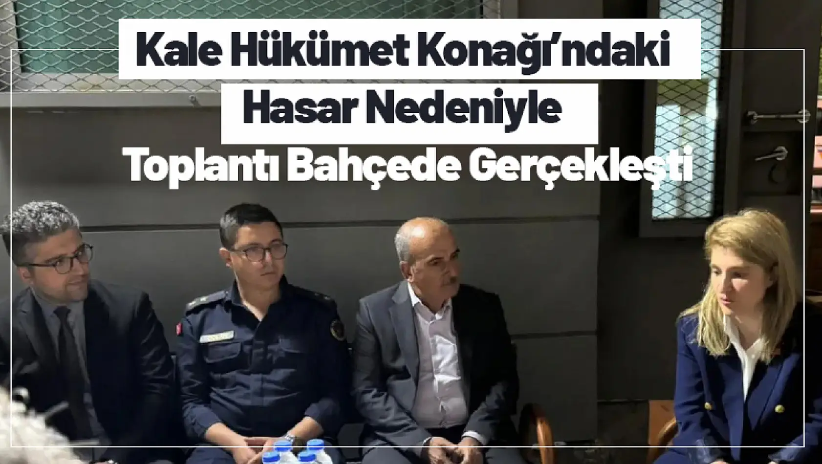 Kale Hükümet Konağı'ndaki Hasar Nedeniyle Toplantı Bahçede Gerçekleşti