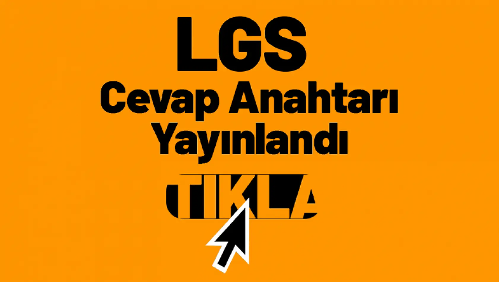 LGS cevap anahtarı belli oldu