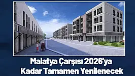 Malatya Çarşısı 2026'ya Kadar Tamamen Yenilenecek