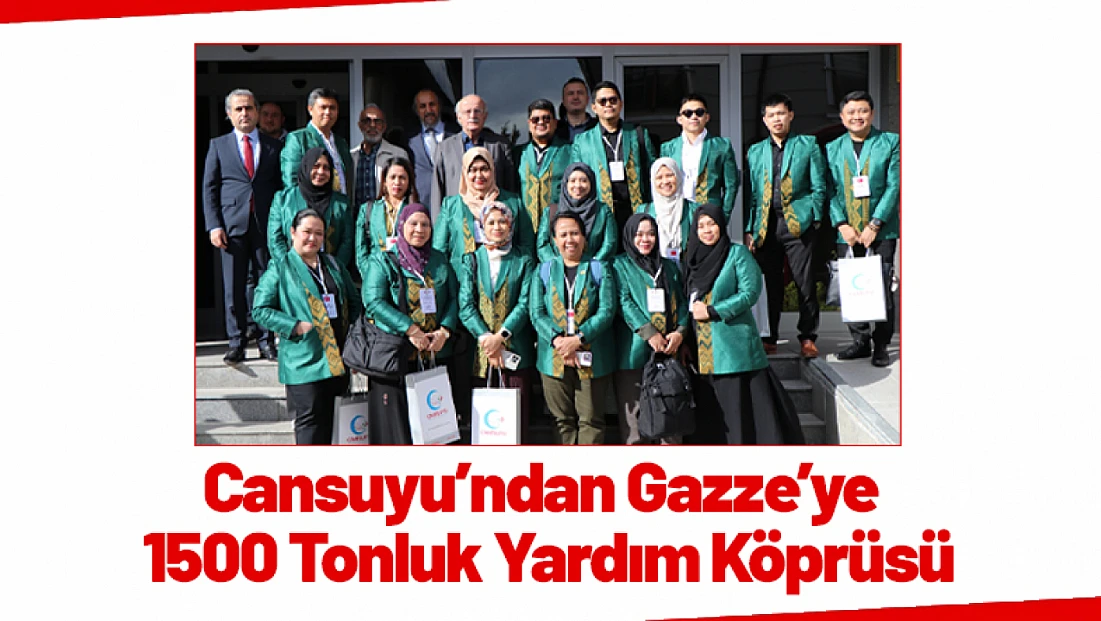 Cansuyu’ndan Gazze’ye 1500 Tonluk Yardım Köprüsü