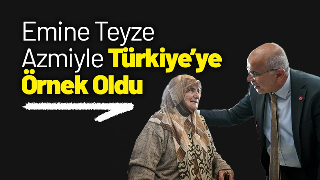 Malatya’da 88 Yaşındaki Emine Teyze Azmiyle Türkiye’ye Örnek Oldu