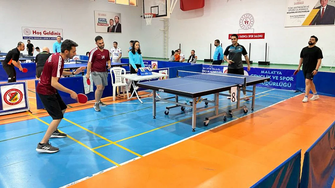 Malatya’da Kurumlar Arası Masa Tenisi Ligi Başladı