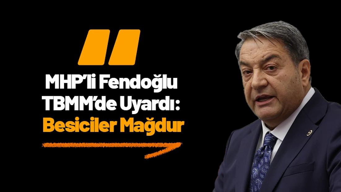 MHP’li Fendoğlu TBMM’de Uyardı: Besiciler Mağdur