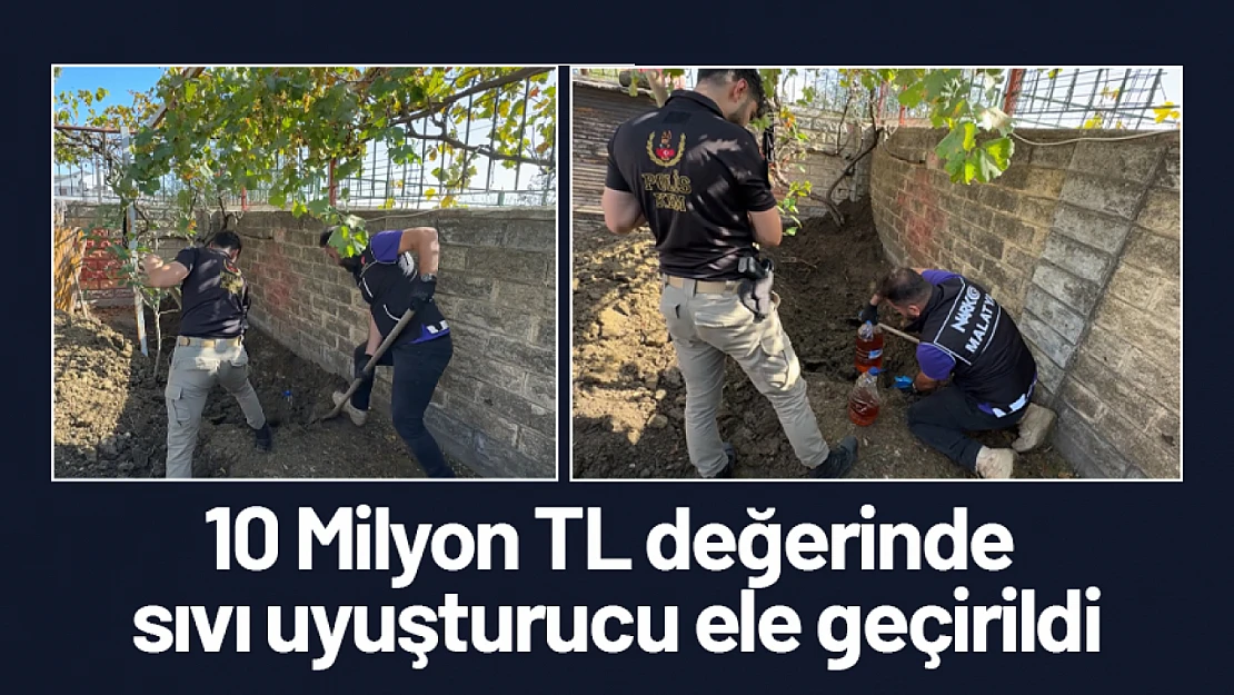 10 Milyon TL değerinde sıvı uyuşturucu ele geçirildi...