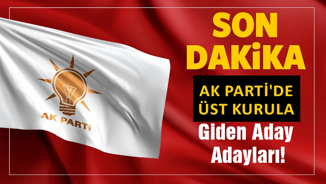 AK Parti'de Üst Kurula Giden Aday Adayları!