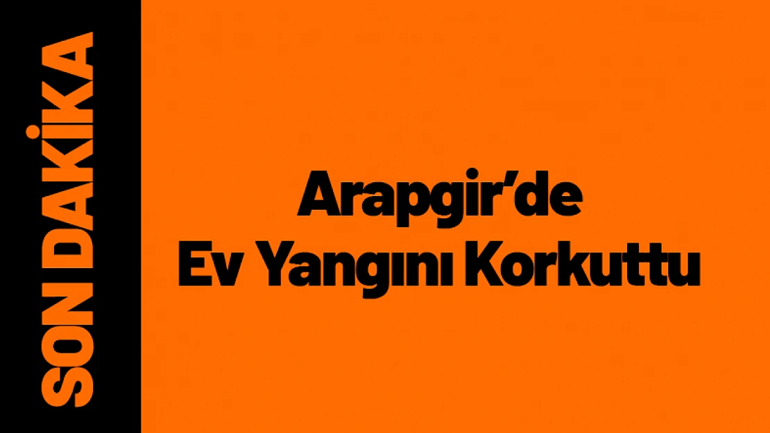 Arapgir'de Kırsal Alanda Çıkan Ev Yangını Korkuttu