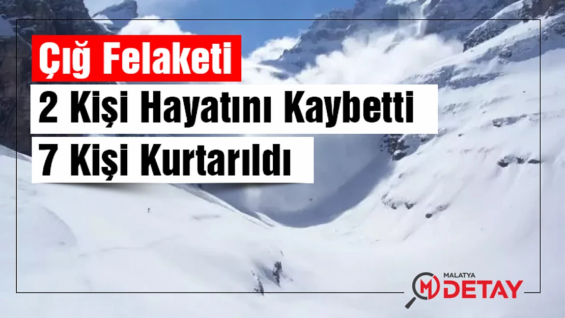 Artvin'de Çığ felaketi: 2 ölü, 7 Kişi Kurtarıldı