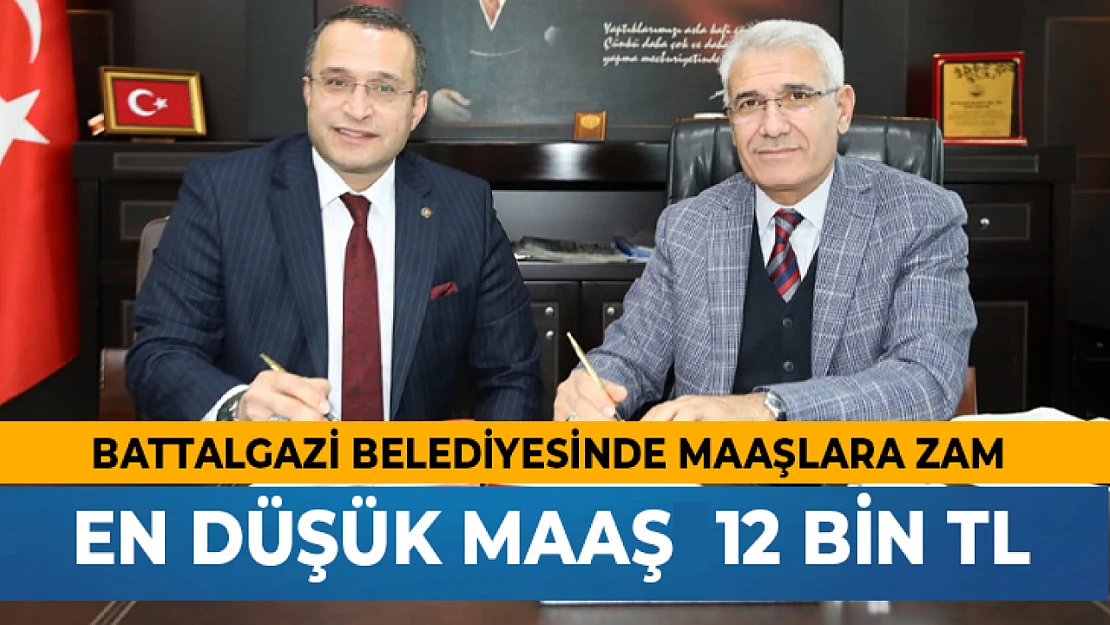 Battalgazi Belediyesi'nde Maaşlar 12 Bin TL