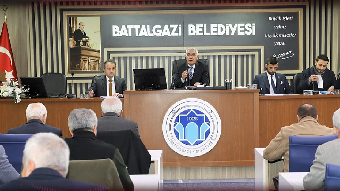 Battalgazi Meclisi 2023 yılının ilk olağan toplantısını yaptı.