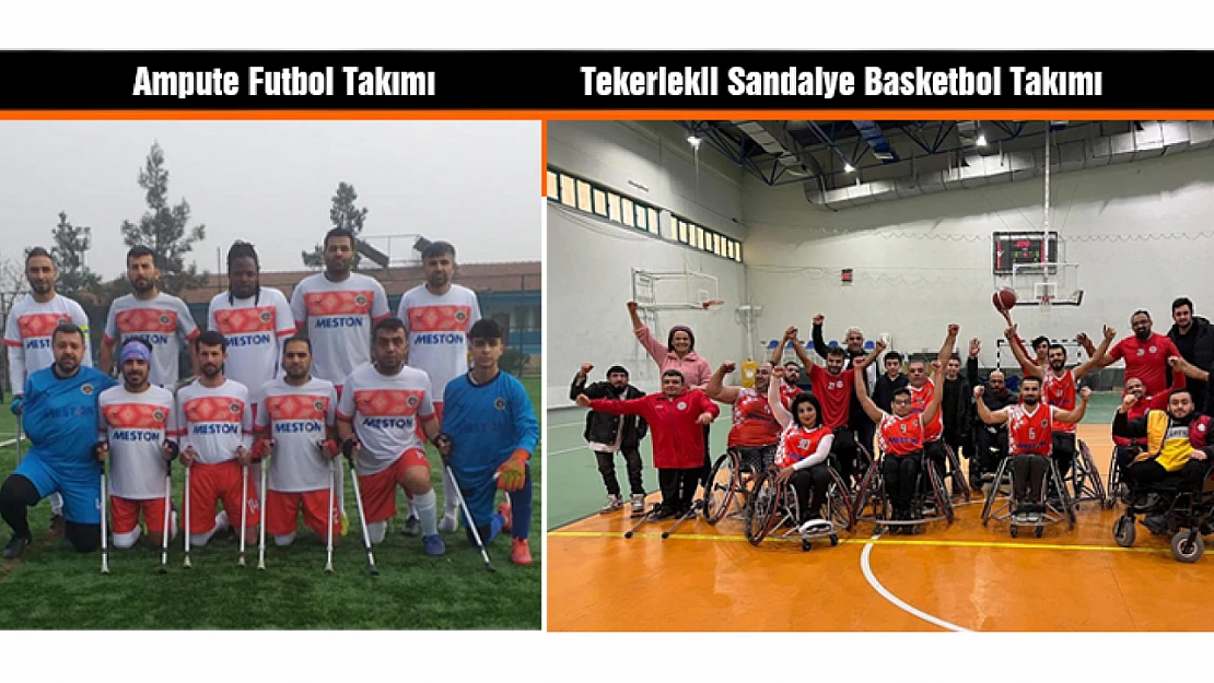 Büyükşehir'in Tekerlekli Sandalye Basketbol Takımı ve Ampute Futbol Takımları Galip Geldi