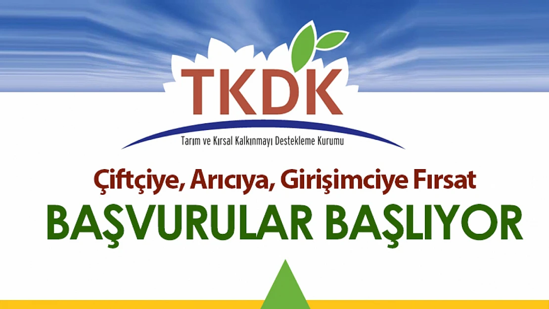 Çiftçiye, Arıcıya, Girişimciye Fırsat: TKDK Başvuru Süreci Başlıyor
