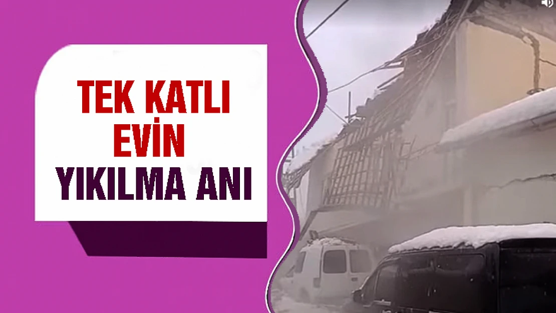 Deprem Anı: Tek Katlı Evin Yıkılma Anı