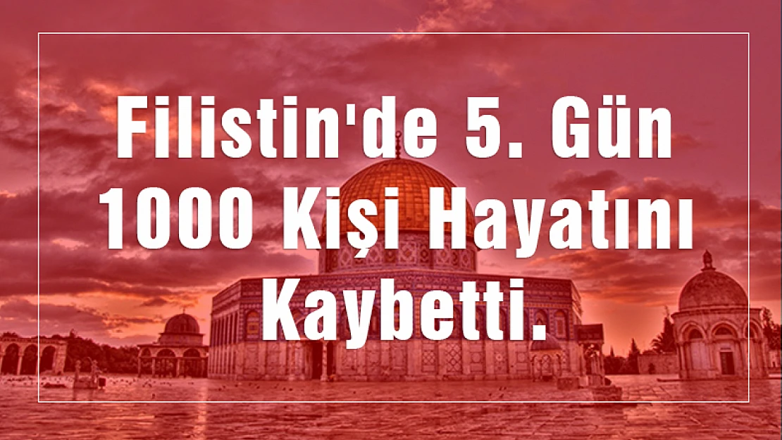 Filistin'de 5. Gün 1000 Kişi Hayatını kaybetti.