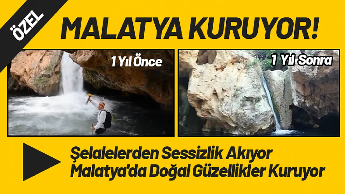 Gürpınar Şelalelerden Sessizlik Akıyor: Malatya'da Doğal Güzellikler Kuruyor