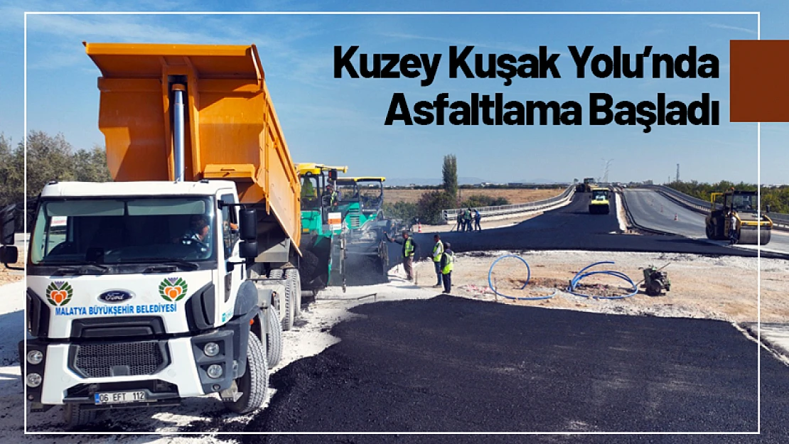 Kuzey Kuşak Yolu'nda Asfaltlama Başladı...