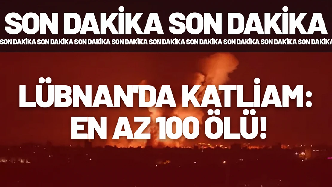 Lübnan'da katliam: En az 100 ölü!