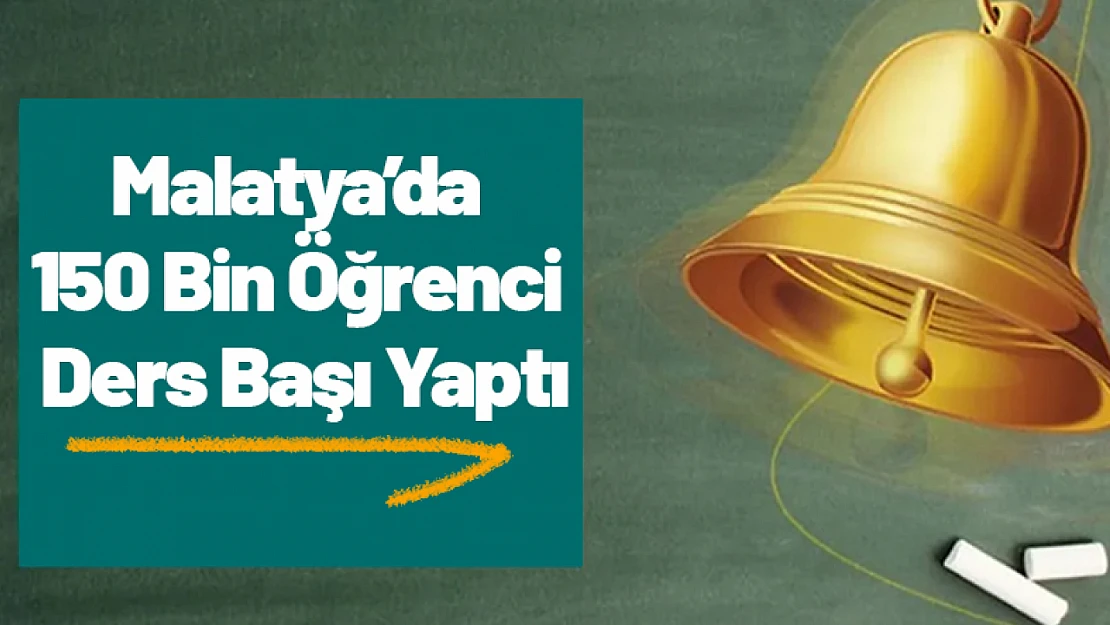 Malatya'da 150 Bin Öğrenci Ders Başı Yaptı