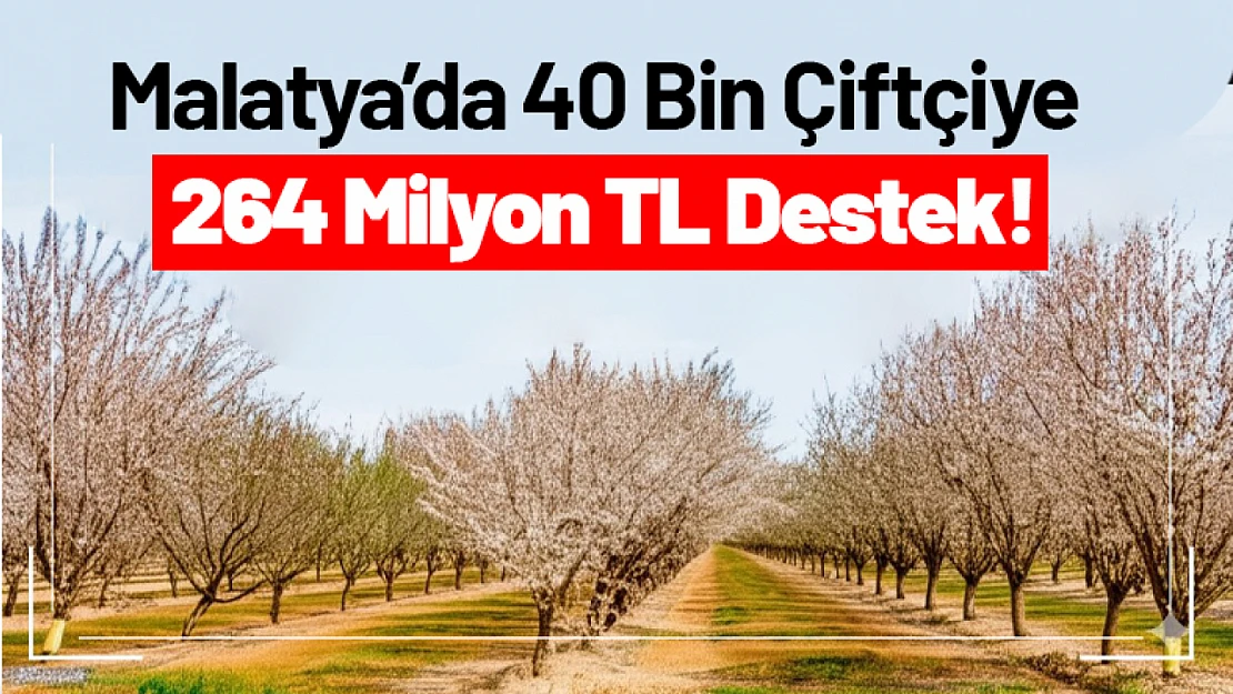 Malatya'da 40 Bin Çiftçiye 264 Milyon TL Destek!