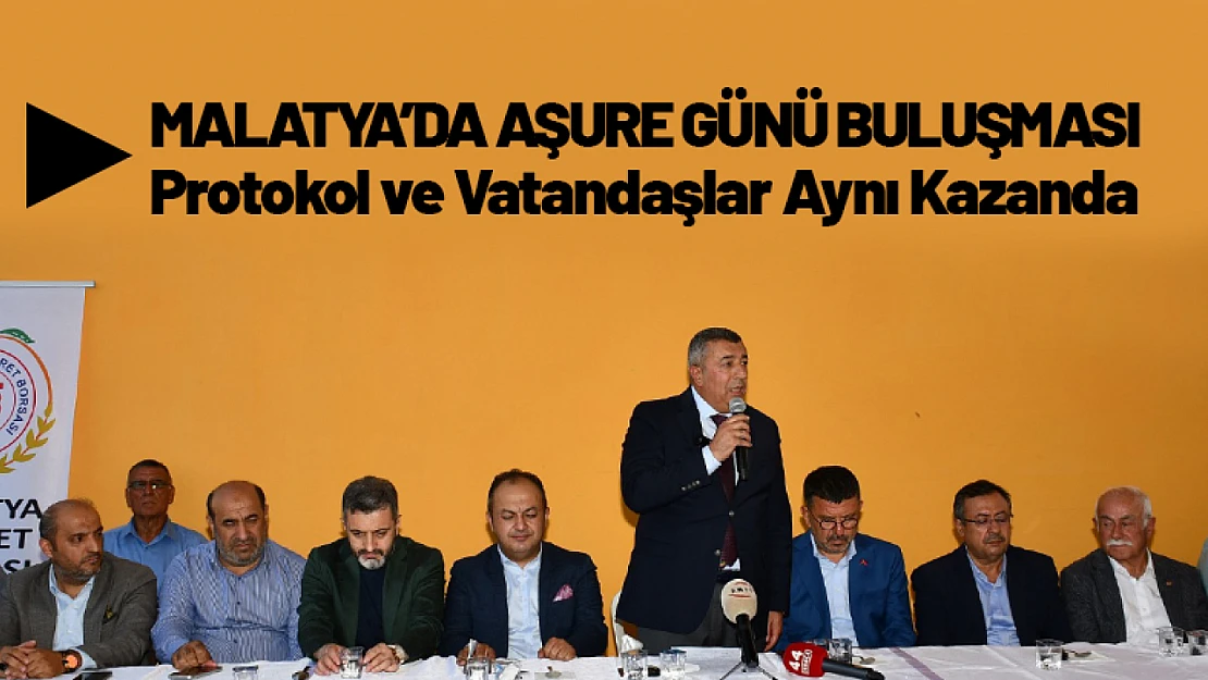 Malatya'da Aşure Günü Buluşması: Protokol ve Vatandaşlar Aynı Kazanda