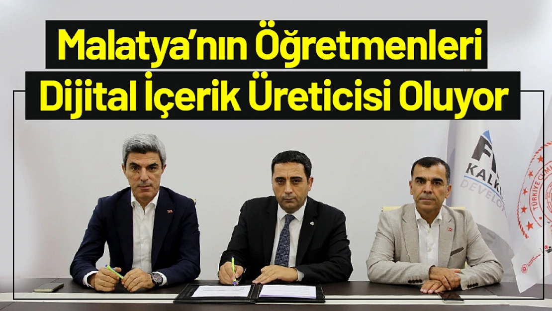 Malatya'nın Öğretmenleri Dijital İçerik Üreticisi Oluyor