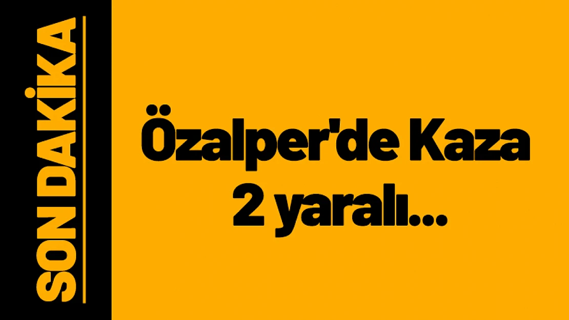 Özalper'de Kaza 2 yaralı...