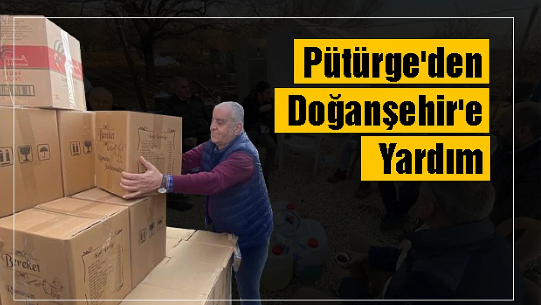 Pütürge'den Doğanşehir'e de yardım 