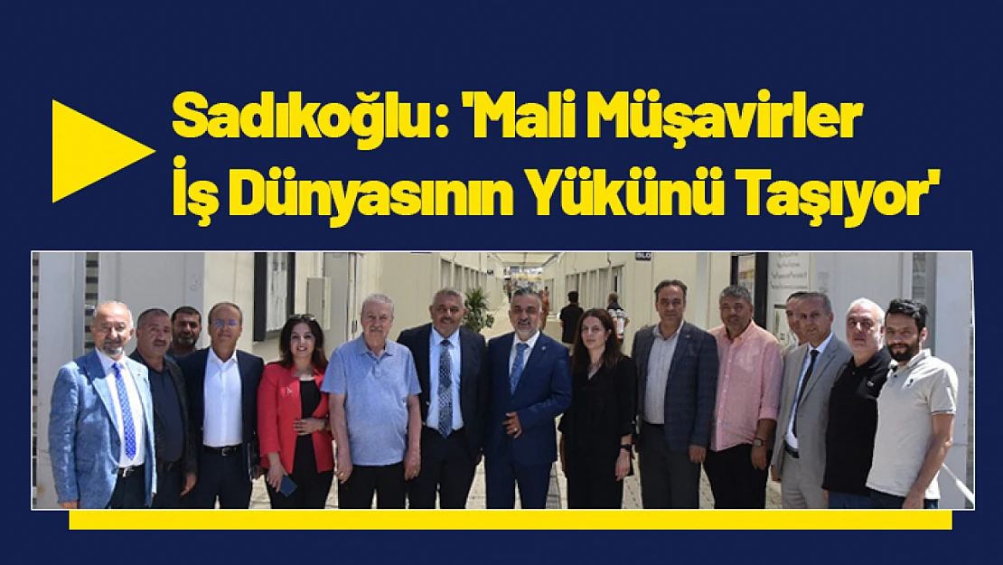 Sadıkoğlu: 'Mali Müşavirler İş Dünyasının Yükünü Taşıyor'