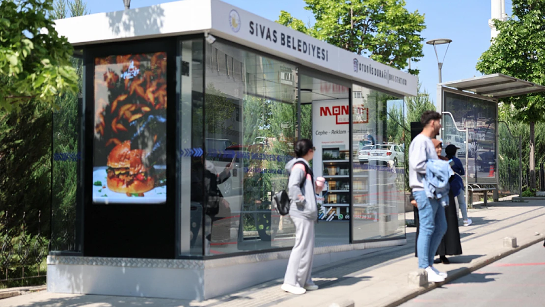 Sivas'ta Akıllı ve kapalı durak sayımız 10'a yükseldi.