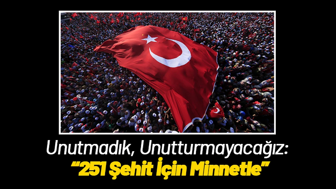 Unutmadık, Unutturmayacağız: 251 Şehit İçin Minnetle