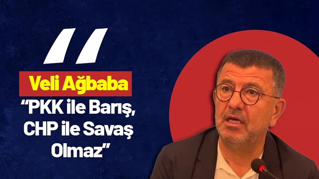 Veli Ağbaba: 'PKK ile Barış, CHP ile Savaş Olmaz'