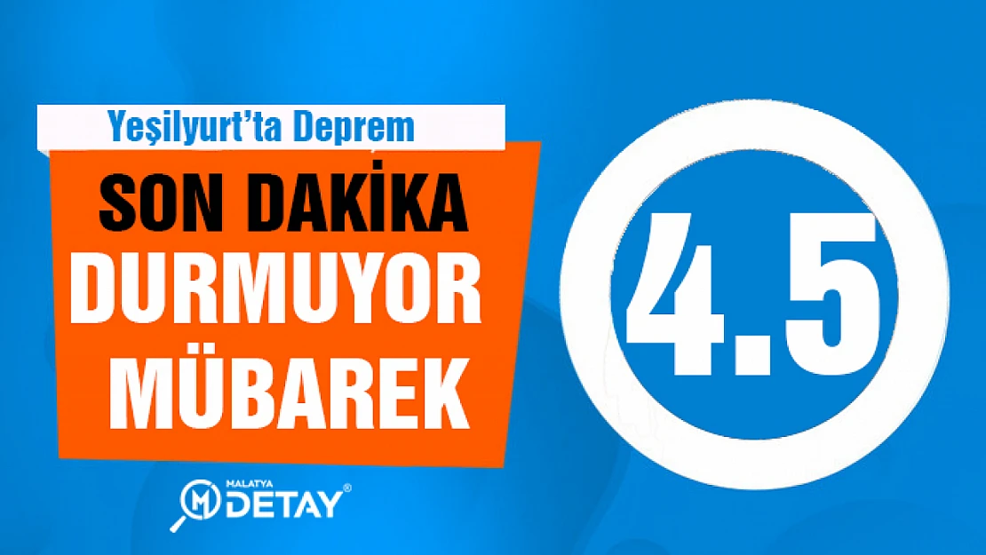 Yeşilyurt 4.5 Şiddetinde Sallandı.