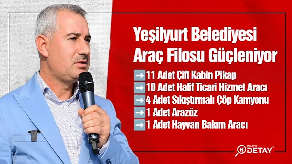 Yeşilyurt Belediyesi Araç Filosu Güçleniyor...