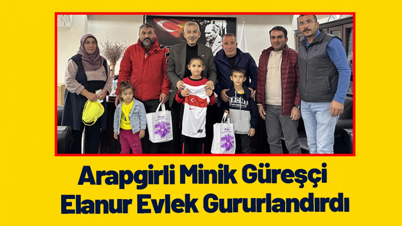Arapgirli Minik Güreşçi Elanur Evlek Gururlandırdı