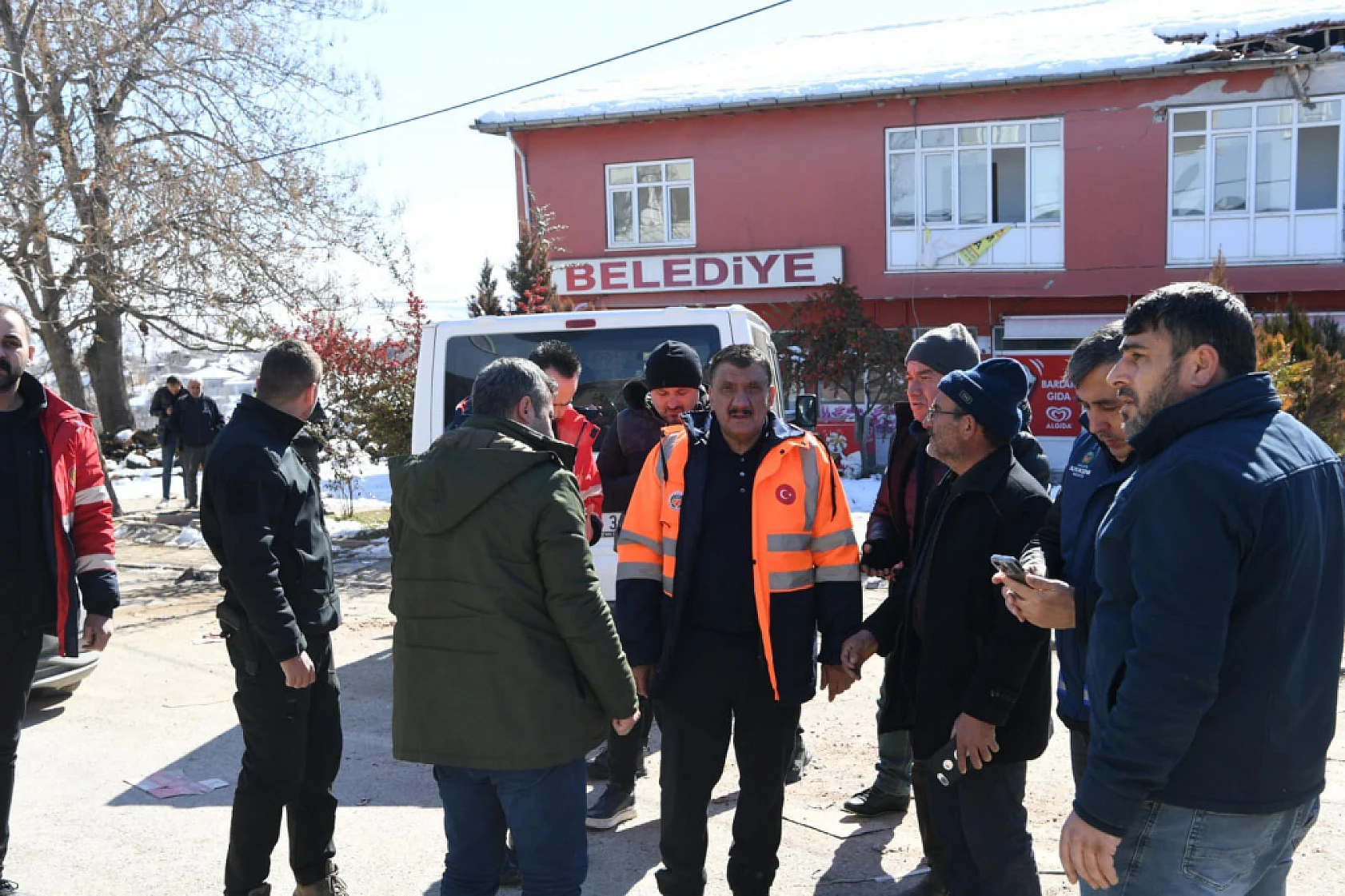 Akçadağ İlçesi Bahri'de yıkım görüntülendi.