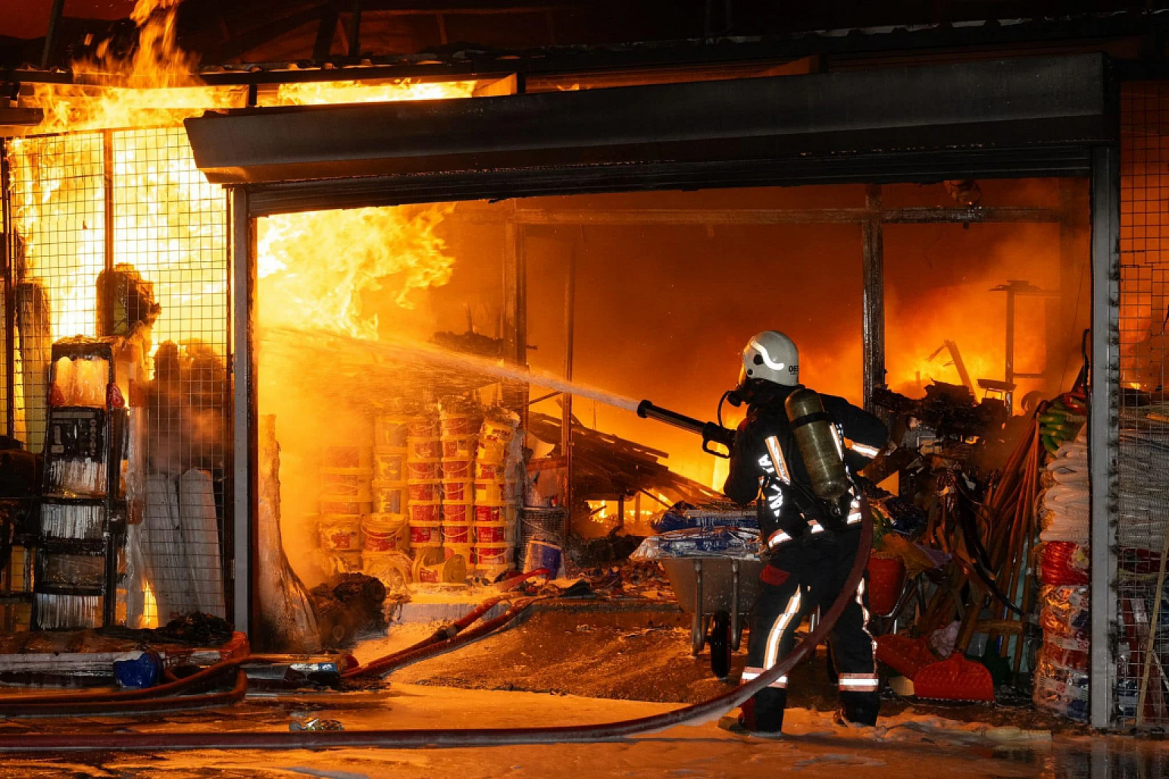 Malatya'da Çarşı Yandı..