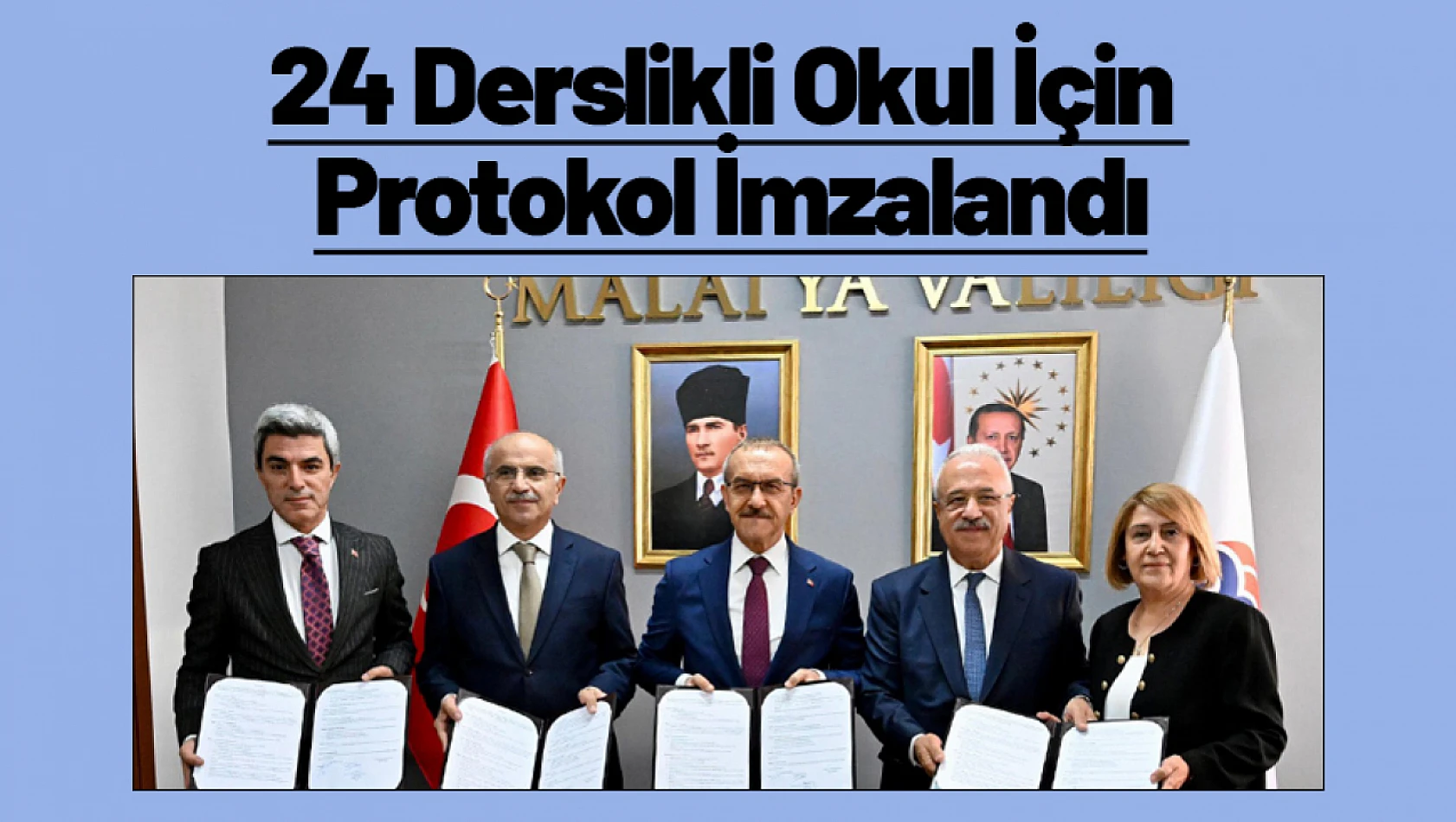 24 Derslikli Okul İçin Protokol İmzalandı