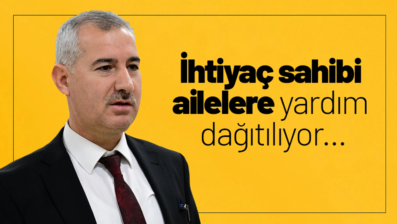 İhtiyaç sahibi ailelere yardım dağıtılıyor...