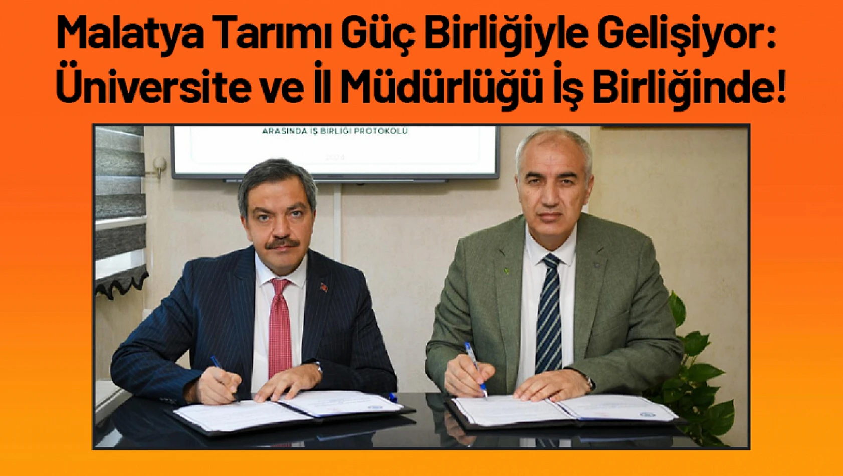 Malatya Tarımı Güç Birliğiyle Gelişiyor: Üniversite ve İl Müdürlüğü İş Birliğinde!