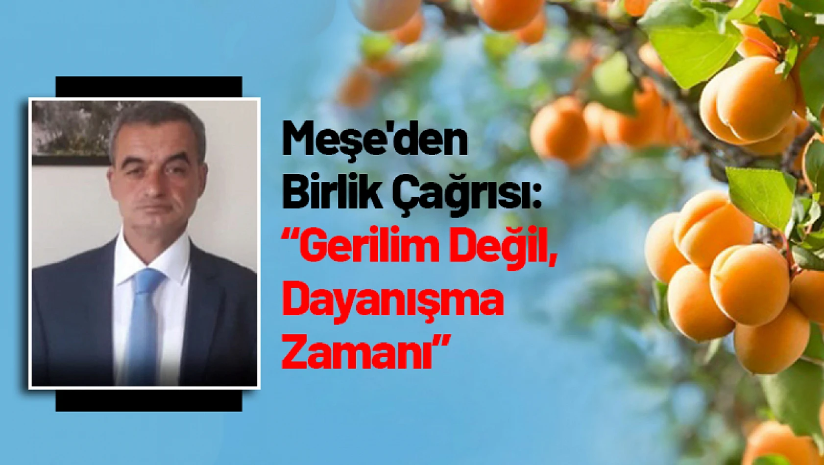 Meşe'den Birlik Çağrısı: 'Gerilim Değil, Dayanışma Zamanı'