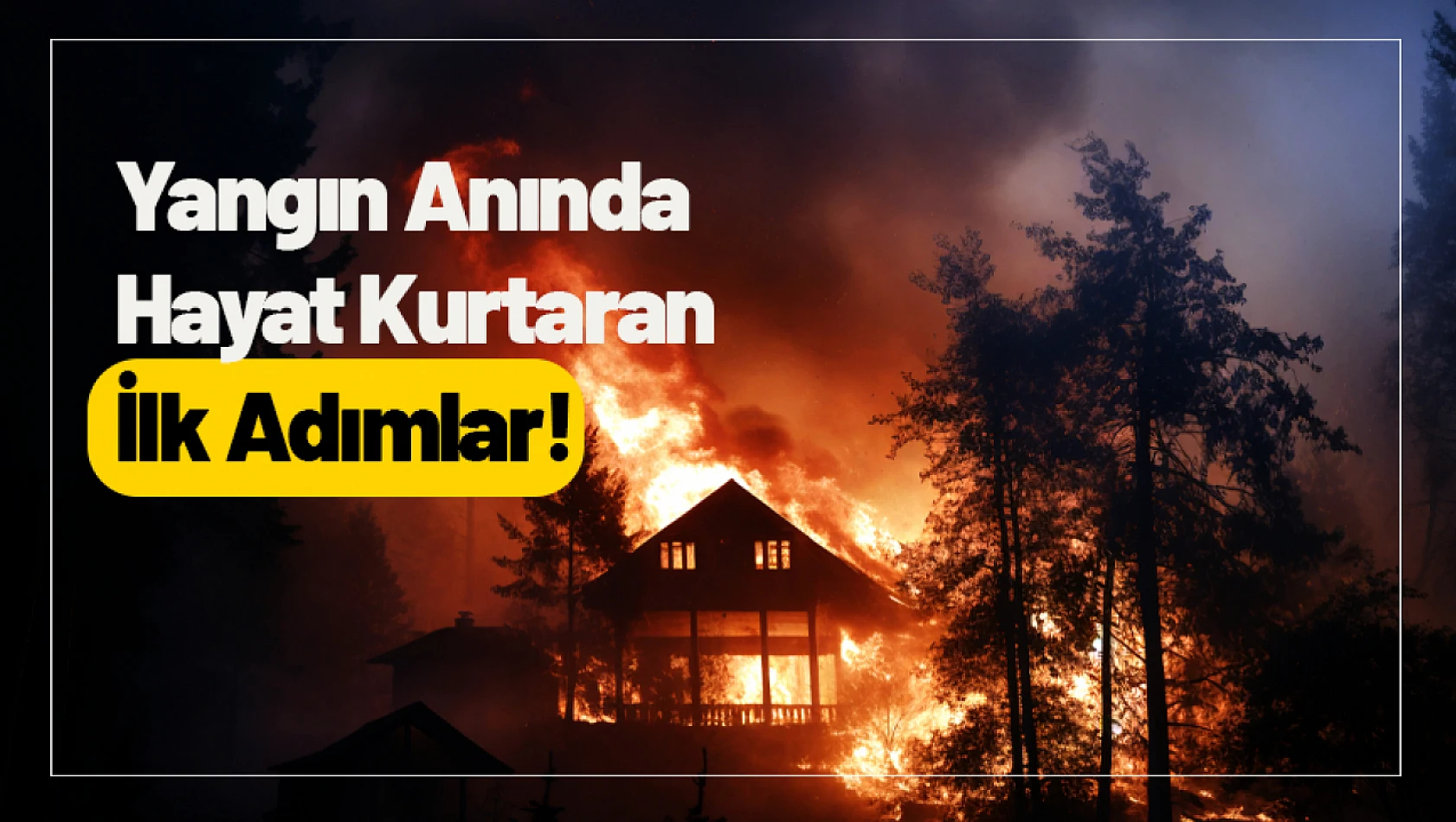 Yangın Anında Hayat Kurtaran İlk Adımlar!