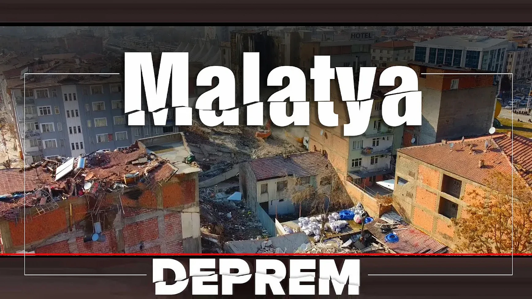 Depremin Açtığı Yıkım Havadan Görüntülendi