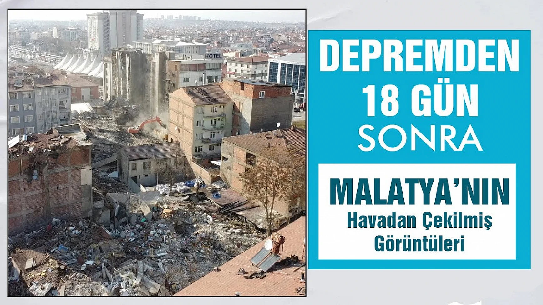 Depremin Açtığı Yıkım Havadan Görüntülendi