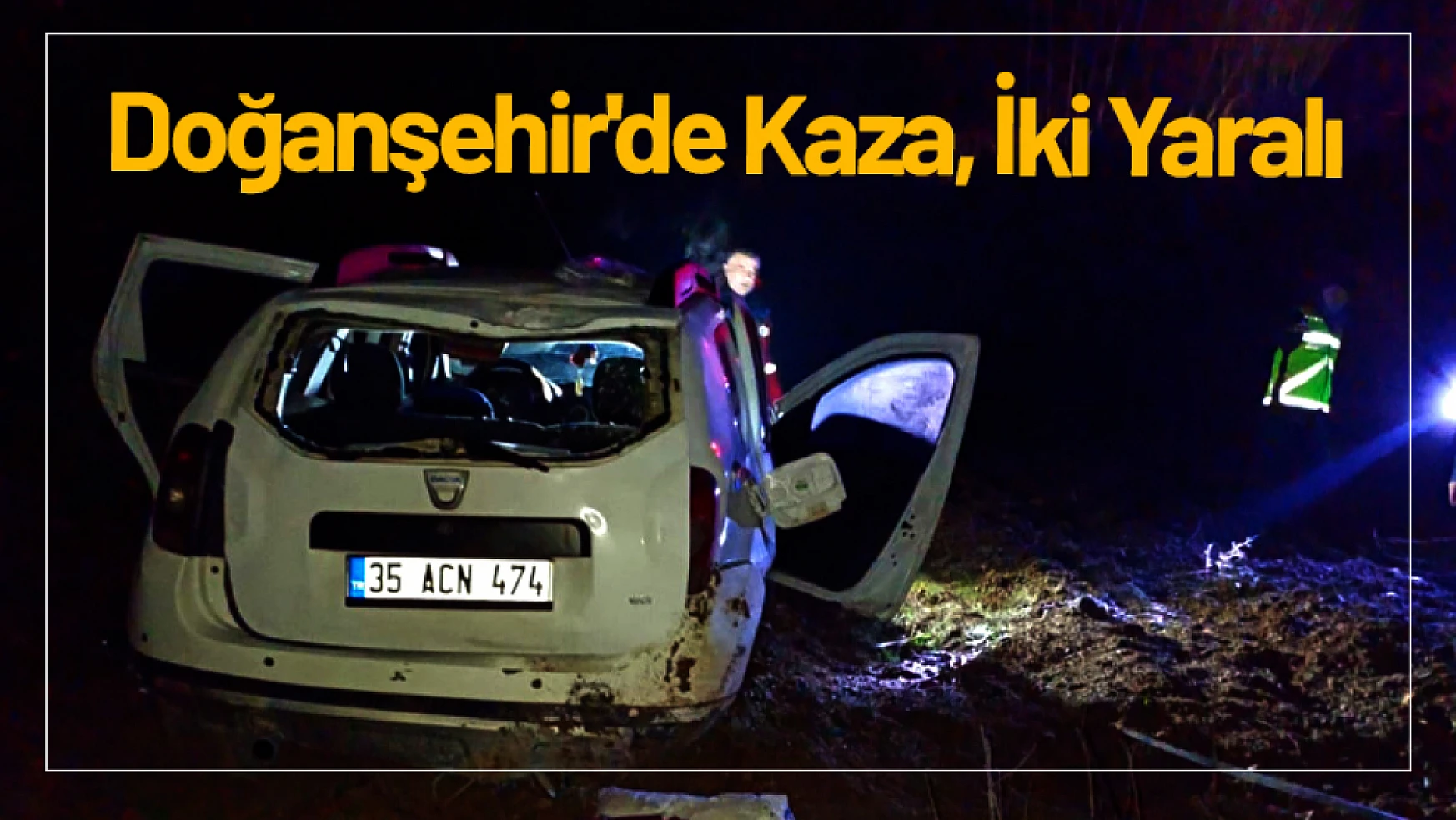 Doğanşehir'de Kaza, İki Yaralı