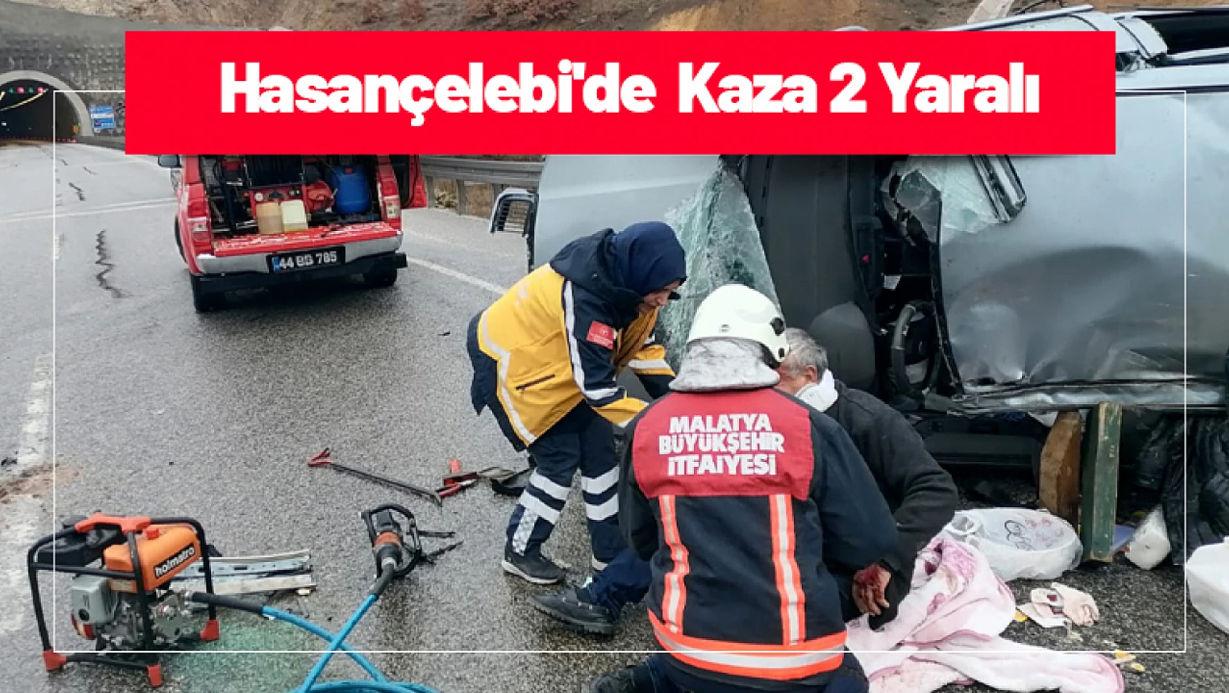 Hasançelebi'de Kaza 2 Yaralı